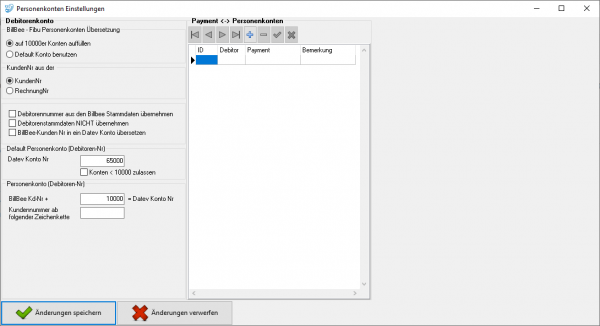 Personenkonten BillBee