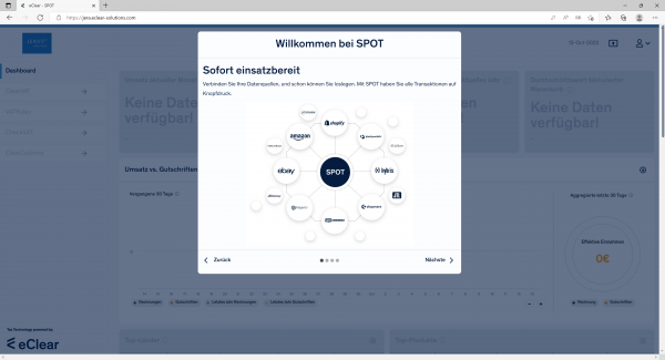 Abschluß der Registierung